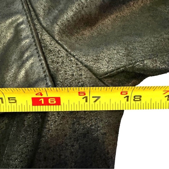 G.I.L.I. Black Leather Jacket Coat Moto Size XS Pockets Zipper on Sleeves NEW - Picture 10 of 15
